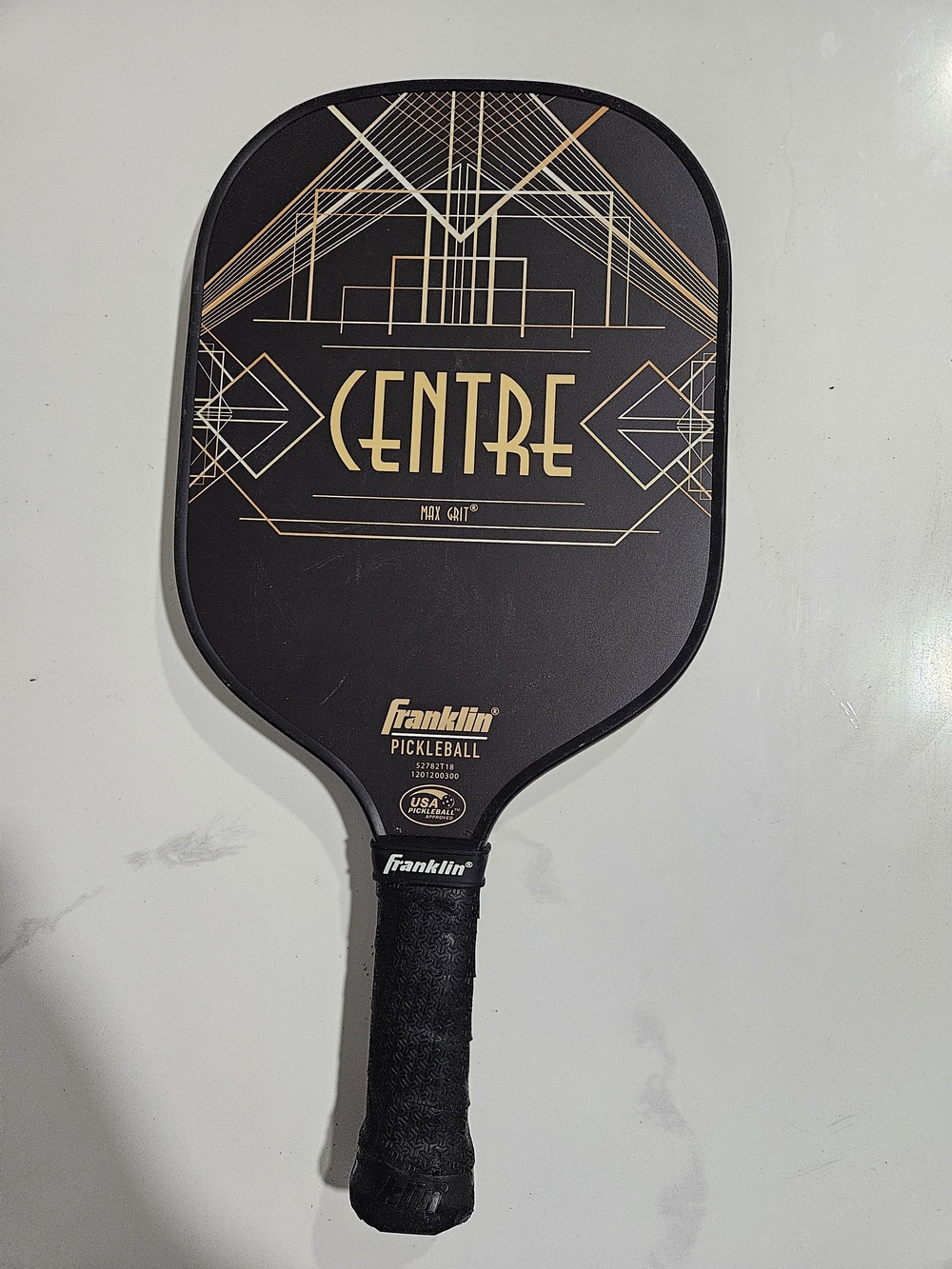Franklin Sports Centre Pickleball Paddle Carbon Fiber Max Grit Tech 13mm Racket